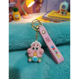 3D PVC Figure Keychain - SpongeBob SquarePants - Baby Patrick With Bottle