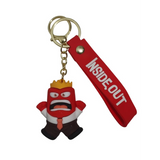 3D PVC Figure Keychain - Inside Out - Anger From In Suit