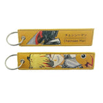 Embroidery Keychain - Chainsaw Man - Denji & Pochita