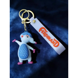 3D PVC Figure Keychain - Ferdinando - Blue Cap Waving