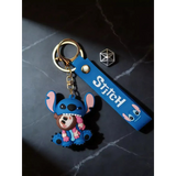 3D PVC Figure Keychain - Lilo & Stitch - Winking Stitch Holding Jason Teddy