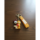 3D PVC Figure Keychain - Garfield - Odie Holding Heart