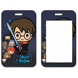 ID Card Badge Holder - Harry Potter - Chibi Harry Potter With Friends And Sword