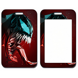 ID Card Badge Holder - Marvel - Venom With Tongue Out Red Background
