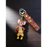 3D PVC Figure Keychain - Tom and Jerry - Jerry Lakers Jersey 23