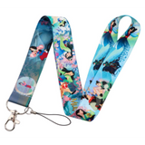 Lanyard - Mulan - Characters (Movie Scenes Blue Background)
