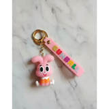 3D PVC Figure Keychain - The Amazing World of Gumball - Anais Sitting Orange Top