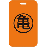 ID Card Badge Holder - Dragon Ball - Orange Card With Black Kame Symbol