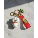 3D PVC Figure Keychain - Bt21 - RJ Red Bandana