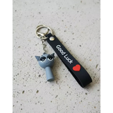3D PVC Figure Keychain - Sprunki - Sleepy Eyes
