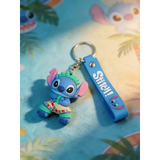 3D PVC Figure Keychain - Lilo & Stitch - Stitch Hula Dancer