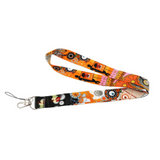 Lanyard - Orange Skull and Eye Art