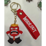 3D PVC Figure Keychain - Inside Out - Anger From In Suit