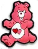 Crocs Charm - Care Bears - Love-a-lot Bear With Two Hearts
