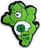 Crocs Charm - Care Bears - Good Luck Bear With Clover Badge