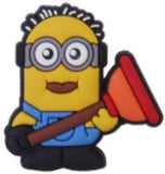 Crocs Charm - Minions - Minion Holding A Red Flag