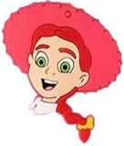 Shoe Charm - Toy Story - Jessie The Cowgirl Red Hat Face Bust