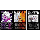 3D Lenticular Poster 12x16 - One Piece - Luffy Gear 5 Wanted Posters