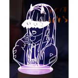 3D LED Night Light - Darling in the Franxx - Zero Two (4)