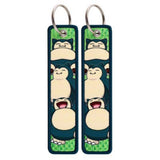 Embroidery Keychain - Pokémon - Snorlax (Three Poses, Green)