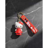 3D PVC Figure Keychain - Hello Kitty - Kitty Red LV Dress