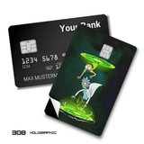 Credit Card Skin Sticker - Rick and Morty - Rick and Morty Portal Surfing - Holographic