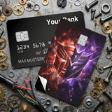 Credit Card Skin Sticker - Transformers - Autobot And Decepticon Logos Clash - Holographic