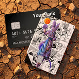 Credit Card Skin Sticker - Dragon Ball - Beerus With Dragon Ball On Finger Manga Panels - Holographic