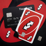 Credit Card Skin Sticker - UNO - Red Reverse Card - Holographic