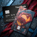 Credit Card Skin Sticker - DC Comics - Superman Logo With Rain Droplets