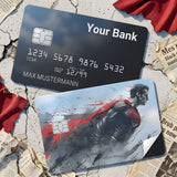 Credit Card Skin Sticker - DC Comics - Artistic Superman Flying With Red Cape