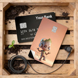 Credit Card Skin Sticker - Marvel - Baby Groot Dancing With Headphones