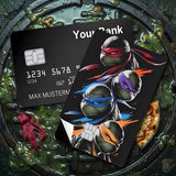 Credit Card Skin Sticker - Teenage Mutant Ninja Turtles - Artistic Sketch Of Ninja Turtles