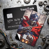 Credit Card Skin Sticker - Transformers - Optimus Prime Ready For Battle - Holographic