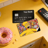 Credit Card Skin Sticker - The Simpsons - Homer Simpson Surrounded By Junk Food