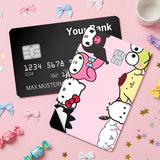 Credit Card Skin Sticker - Sanrio - Characters Peeking Around Edges