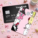 Credit Card Skin Sticker - Sanrio - Characters Peeking Around Edges