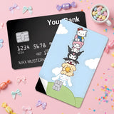 Credit Card Skin Sticker - Sanrio - Characters Stacked In A Tower