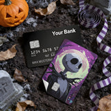 Credit Card Skin Sticker - The Nightmare Before Christmas - Jack Skellington Purple Portrait - Holographic