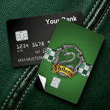 Credit Card Skin Sticker - Harry Potter - Green Slytherin House Crest Design