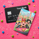 Credit Card Skin Sticker - Powerpuff Girls - Powerpuff Girls On A Rollercoaster
