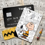 Credit Card Skin Sticker - Peanuts - Snoopy Hugging Charlie Brown Comic