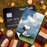 Credit Card Skin Sticker - Peanuts - Snoopy On Grassy Hill