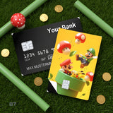 Credit Card Skin Sticker - Super Mario - Mario And Luigi In Green Pipe