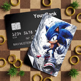 Credit Card Skin Sticker - Sonic the Hedgehog - Sonic Running Sketch Art - Holographic