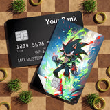 Credit Card Skin Sticker - Sonic the Hedgehog - Dark Sonic With Green Aura - Holographic