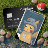 Credit Card Skin Sticker - Pokémon - Pikachu With Grey Felt Hat Card - Holographic