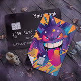 Credit Card Skin Sticker - Pokémon - Pop Art Gengar - Holographic