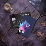 Credit Card Skin Sticker - Pokémon - Geometric Gengar On Blue - Holographic
