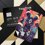 Credit Card Skin Sticker - Pokémon - Geometric Pop Art Umbreon - Holographic
